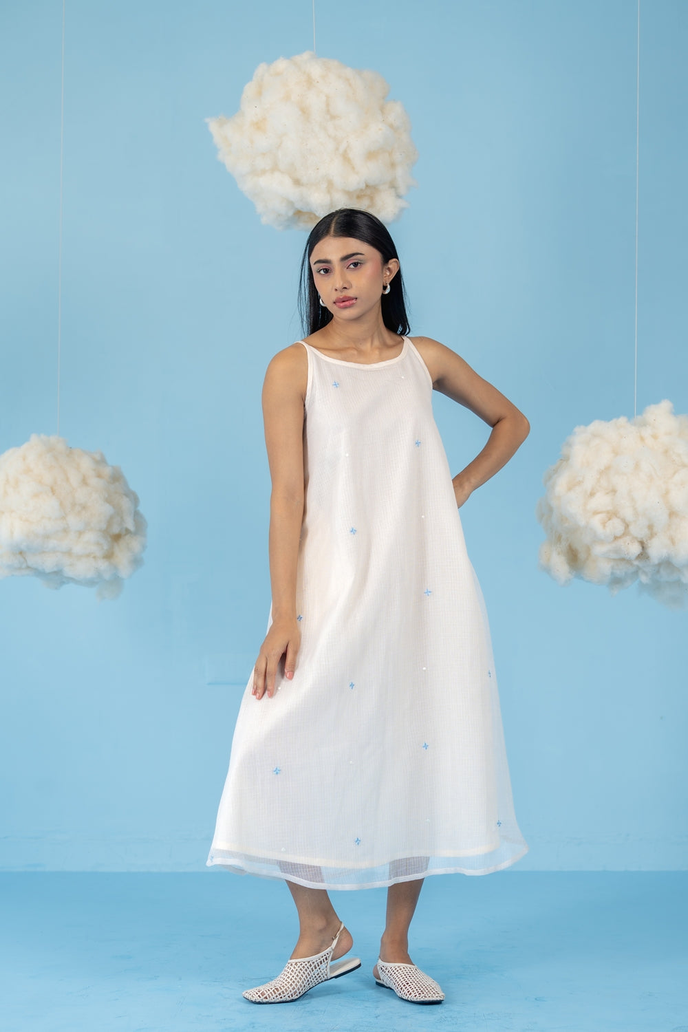 OFF-WHITE  LYCHEE DRESS