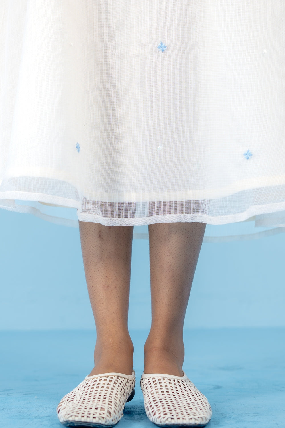 OFF-WHITE  LYCHEE DRESS