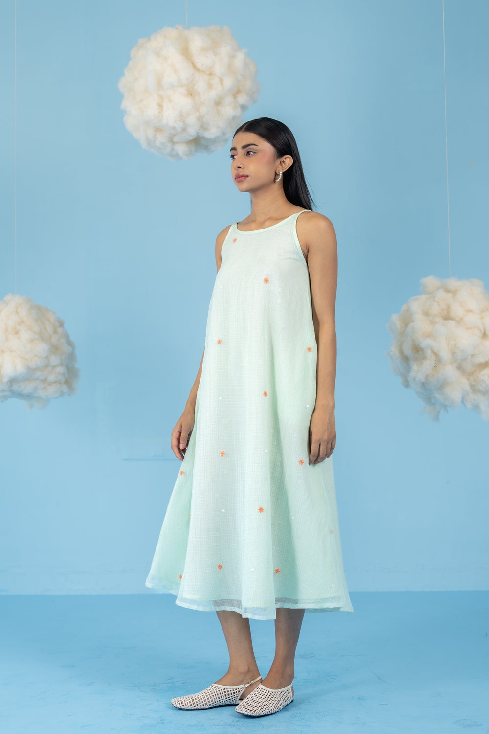 MINT GREEN  PISTA DRESS