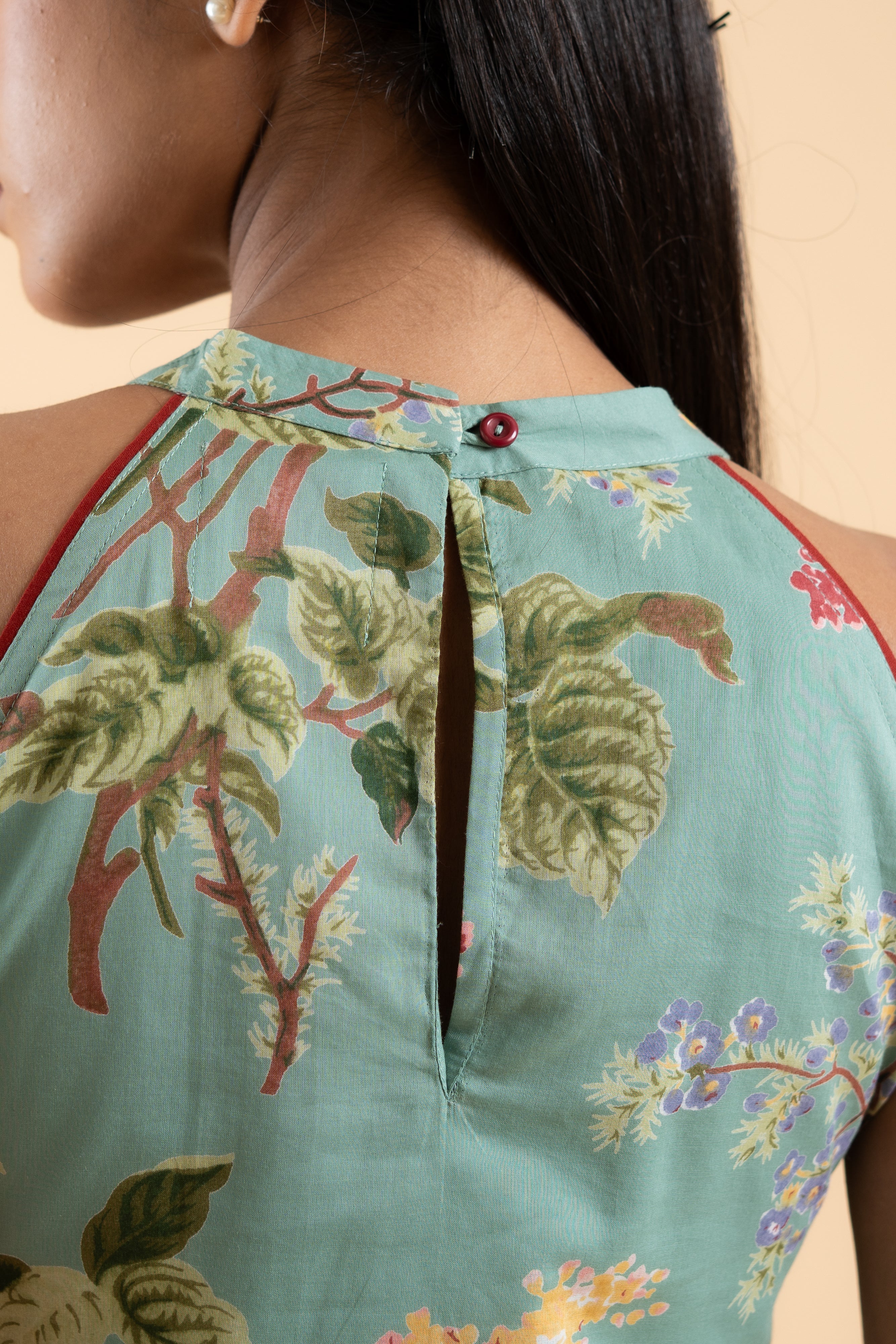 SAGE GREEN PHOOL KURTA SET OF 3