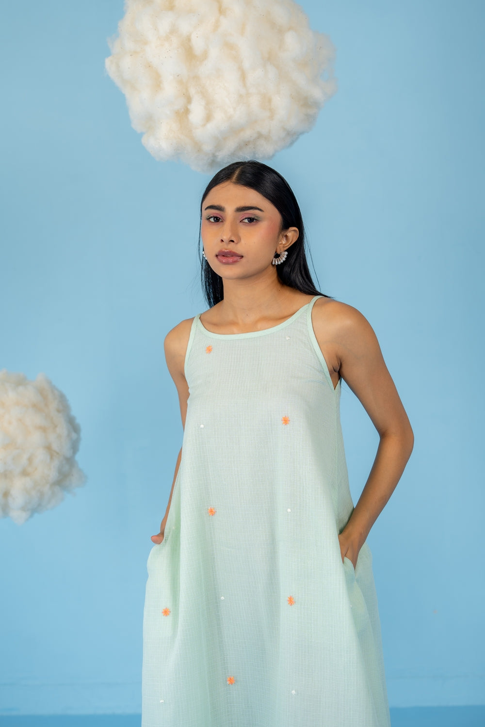 MINT GREEN  PISTA DRESS