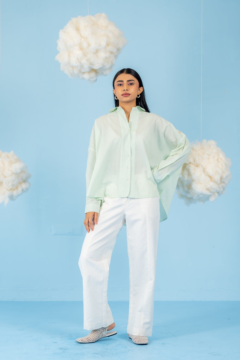 MINT GREEN KUNAFA SHIRT