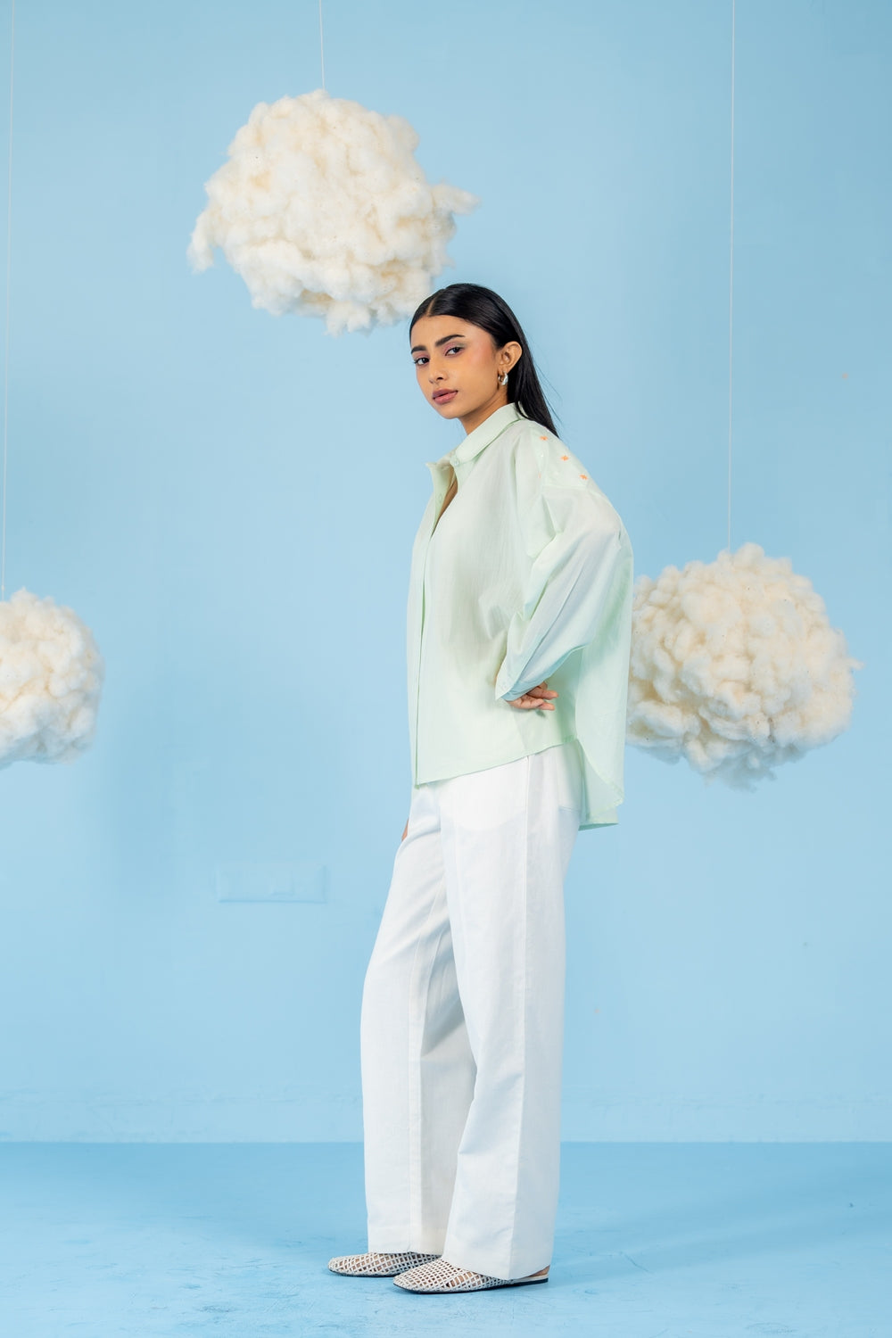 MINT GREEN KUNAFA SHIRT