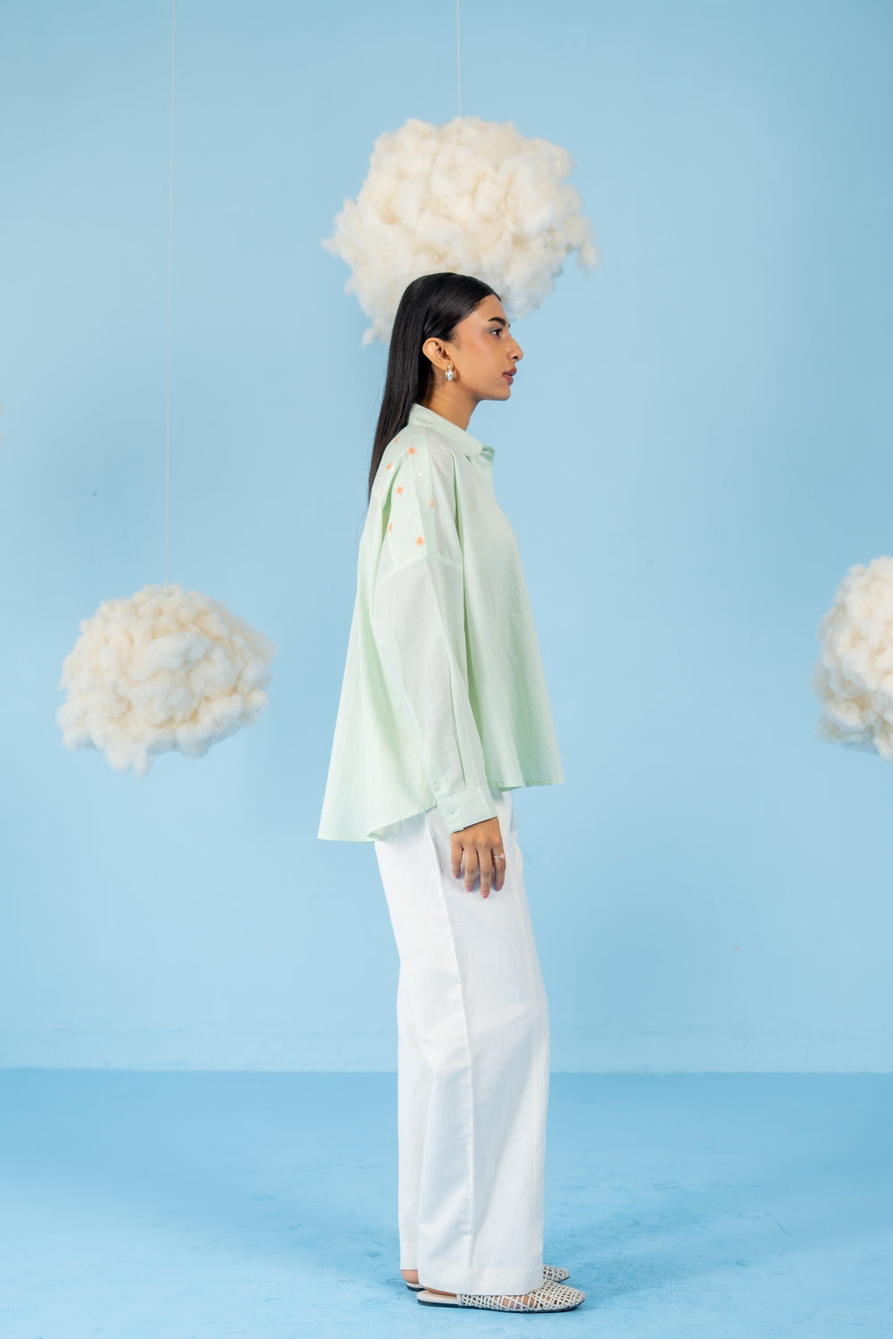 MINT GREEN KUNAFA SHIRT