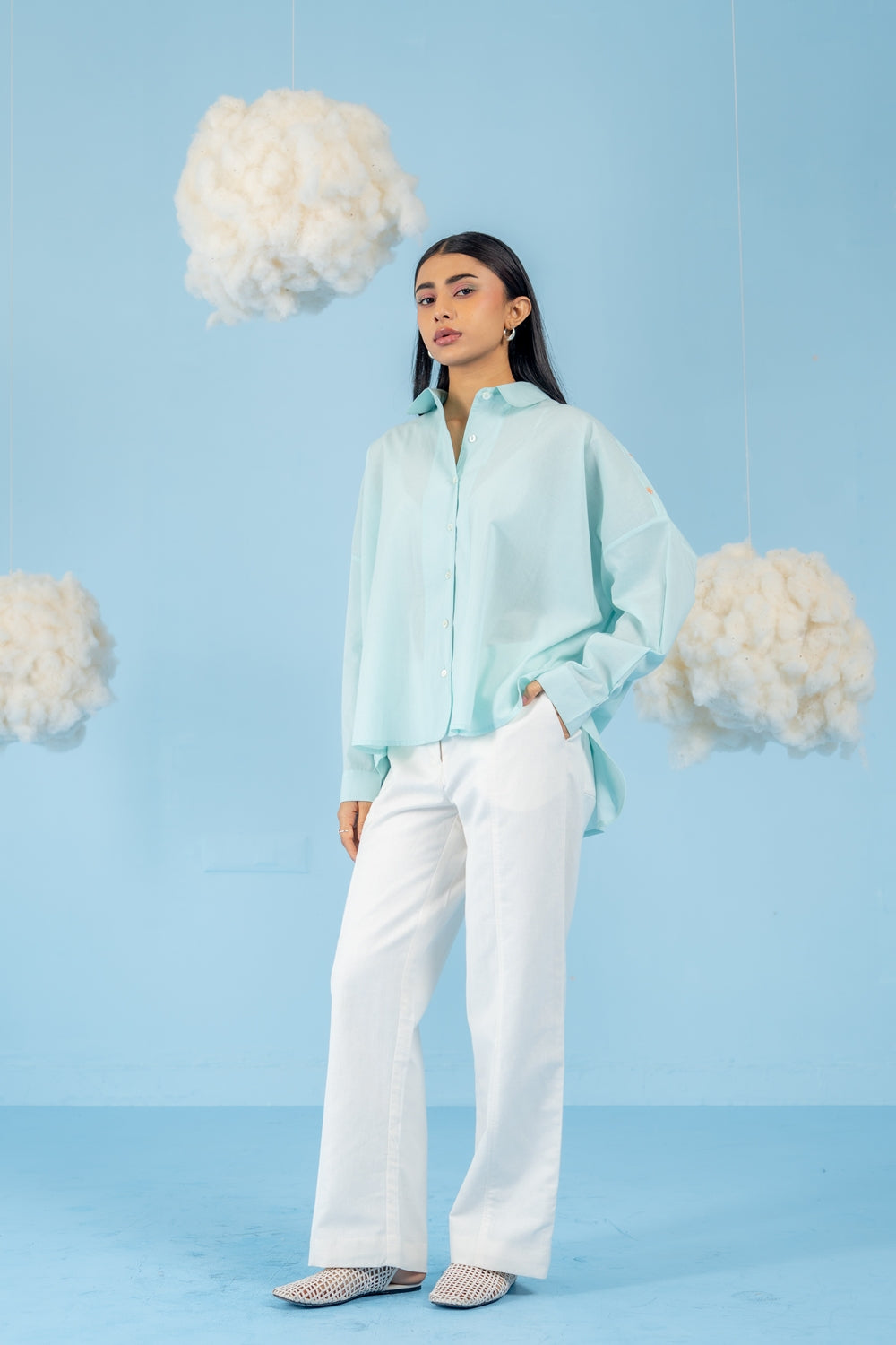 SKY BLUE  BLUEBERRY SHIRT