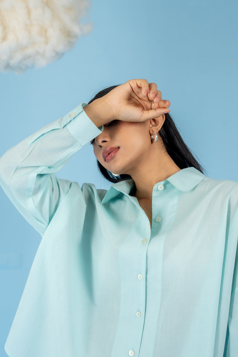 SKY BLUE  BLUEBERRY SHIRT