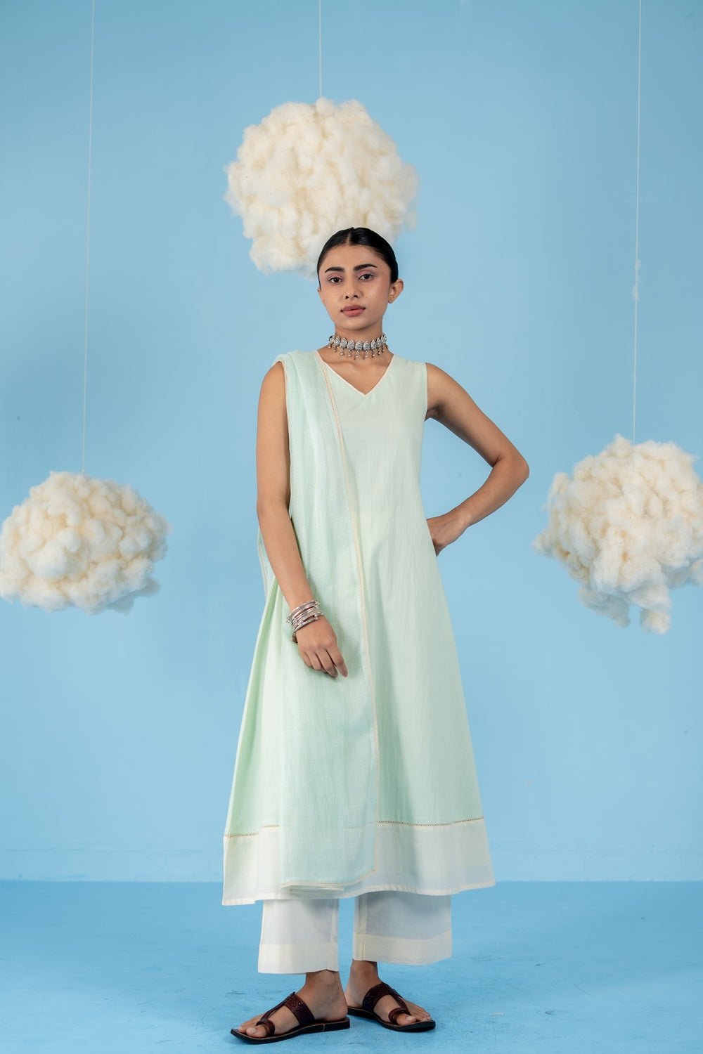 MINT GREEN  KIWI KURTA SET OF 3