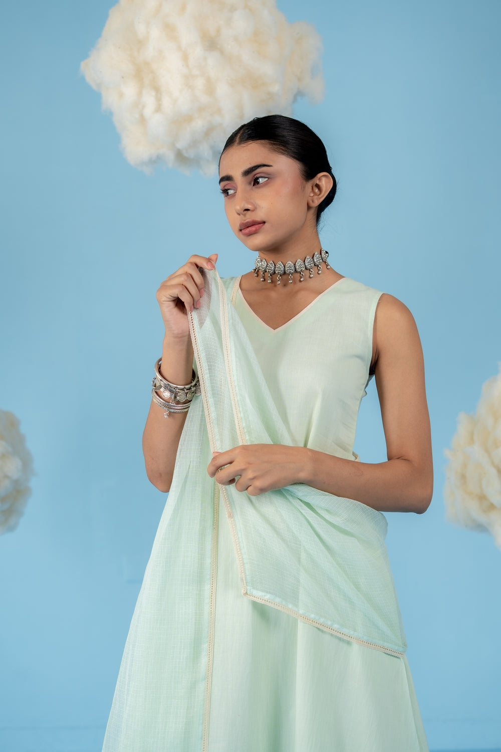 MINT GREEN  KIWI KURTA SET OF 3