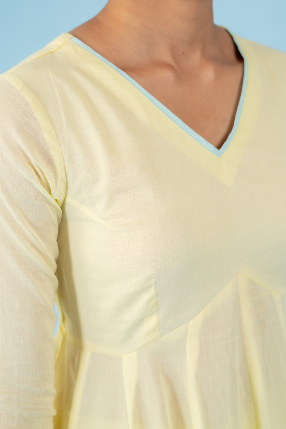 BUTTER YELLOW  MANGO ANARKALI SET OF 3