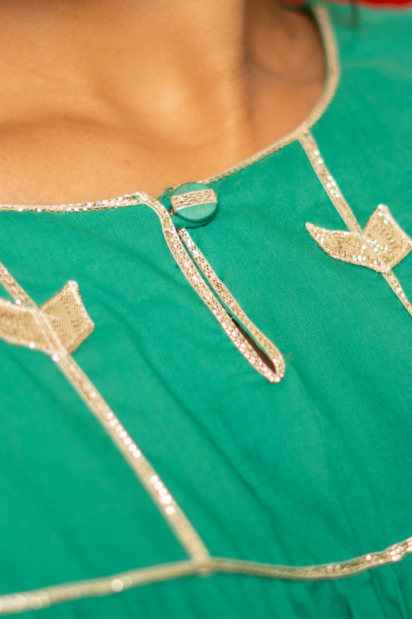 TEAL TIERED KUTRA SET OF 2