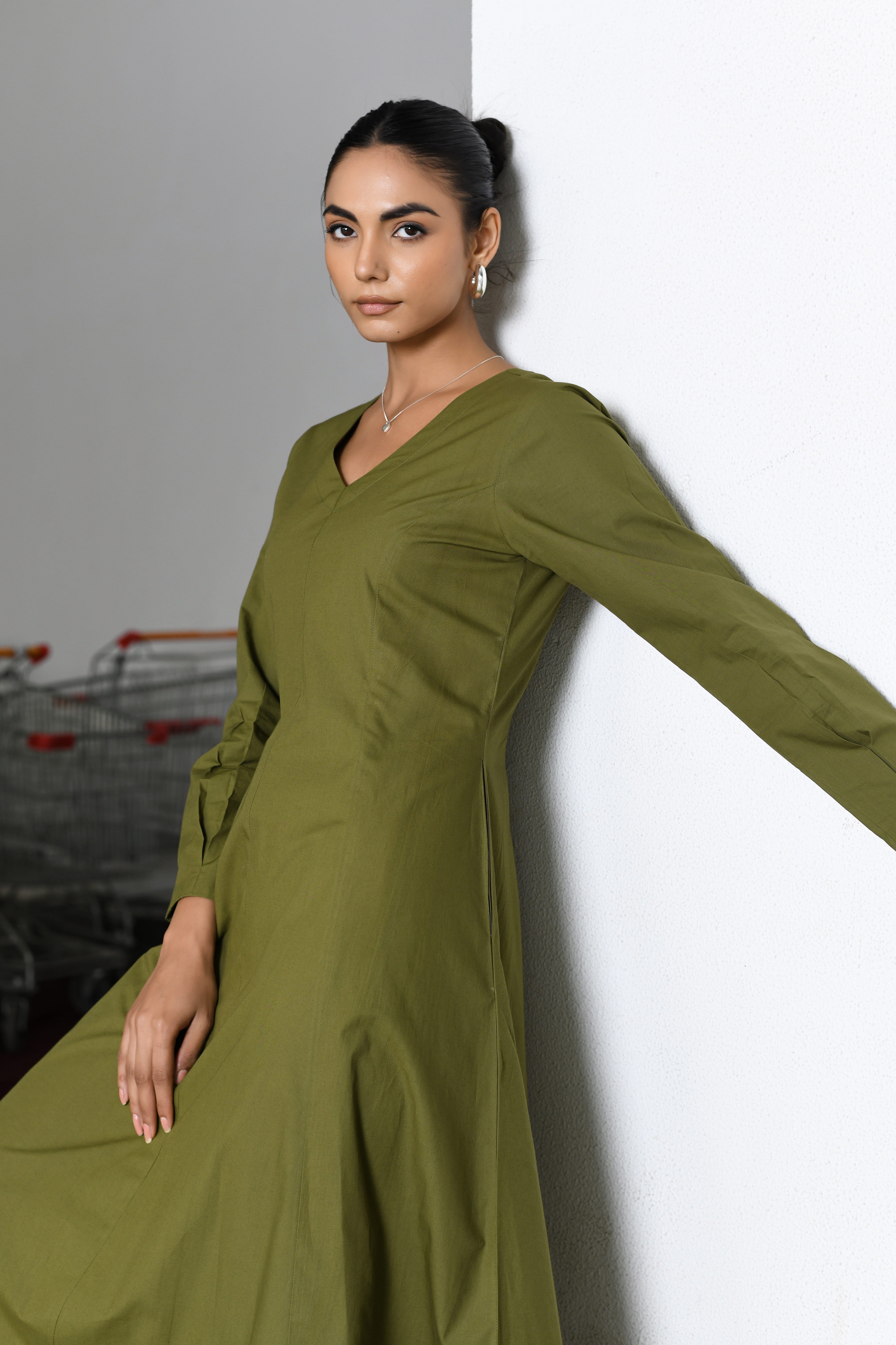 OLIVE BUBBLEGUM DRESS