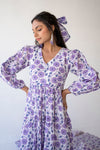 Lavender Printed Dress